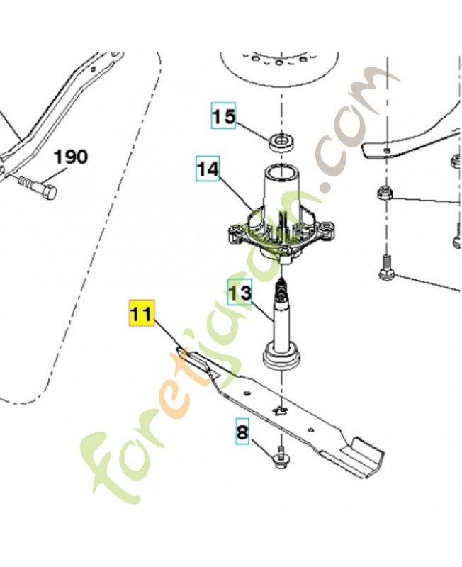Lame soufflante  référence 532180054
