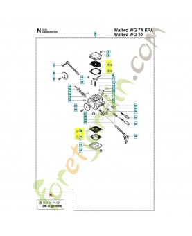 JEU DE JOINTS 503597402.Pièce de rechange Husqvarna 