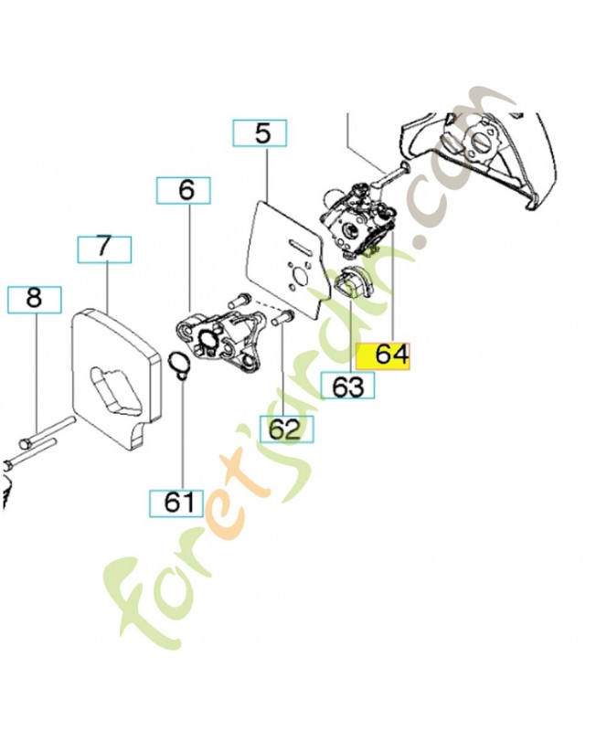Kit de carburateur référence 545081848 Remplace la référence 545006063 et 545081849