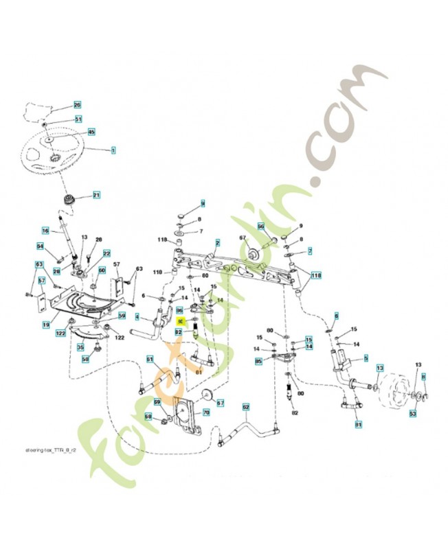 Rondelle butée 532001370. Pièce de rechange Husqvarna
