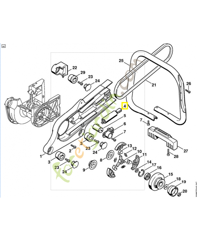 Système de tension 4221-660-0400. Pièce de rechange Sithl / Vicking