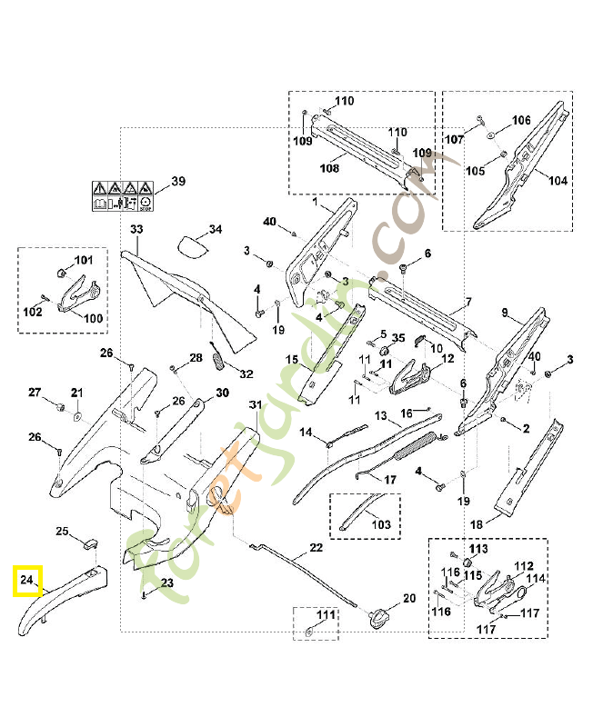 Recouvrement complet 6375-780-2091. Pièce de rechange Sithl / Vicking Recouvrement complet 6375-780-2091. Pièce de rechange Sithl / Vicking