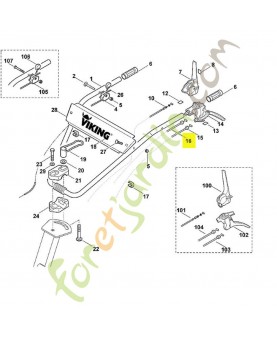 Cable marche arriere