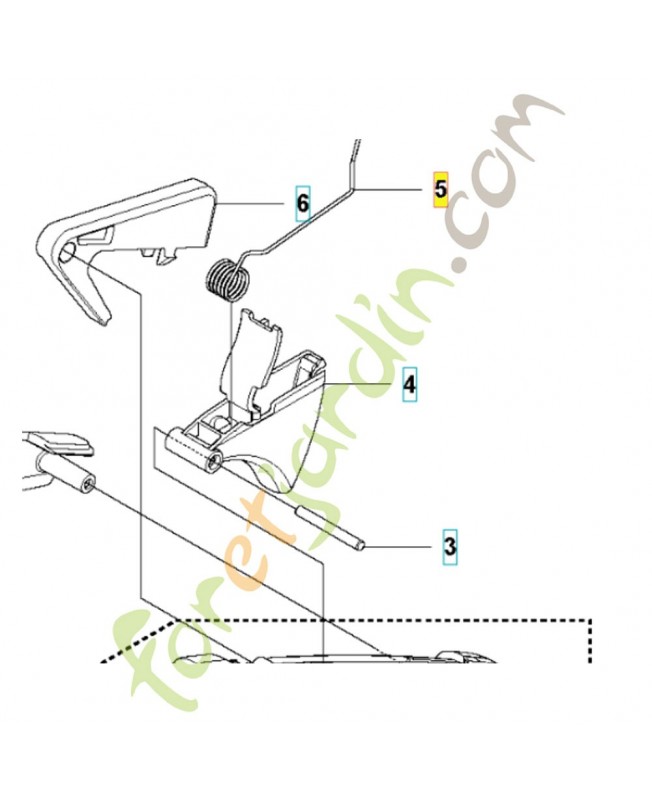 Ressort référence 544099901husqvarna