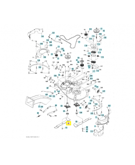 Lame gauche 581517901. Pièce de rechange Husqvarna