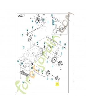 Enjoliveur de roue 584159301. Pièce de rechange Husqvarna