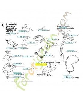 Protège lame 503895201. Pièce de rechange Husqvarna