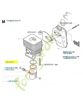 Segment 503289041. Pièce de rechange Husqvarna