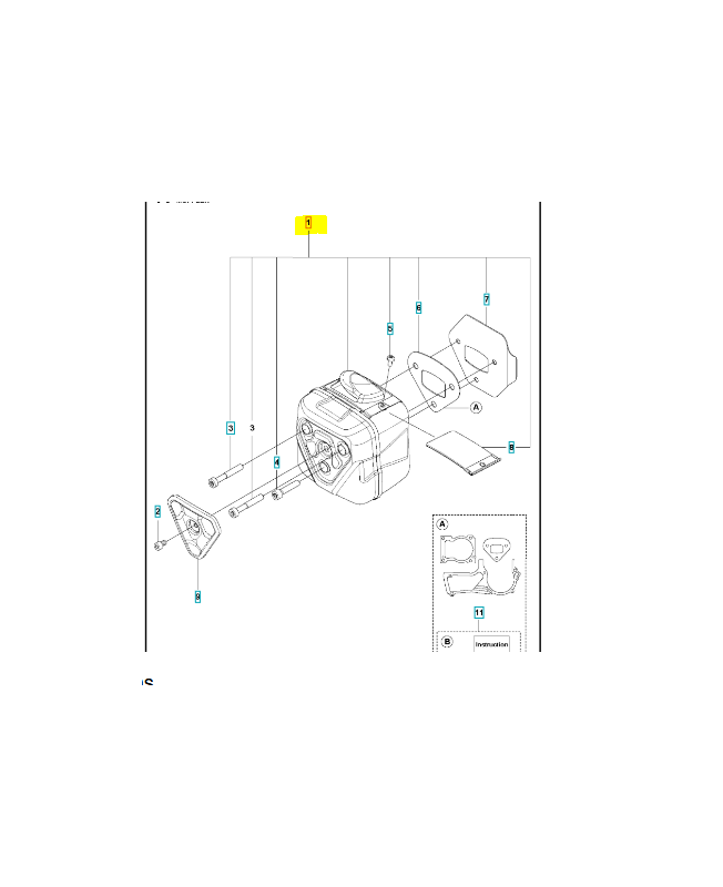 Pot echappement Husqvarna ref. 598429901