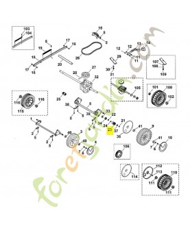 Pignon. Pièce de rechange Sithl / Vicking référence 6105-704-7400