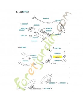 Écrou papillon 502203801. Pièce de rechange Husqvarna