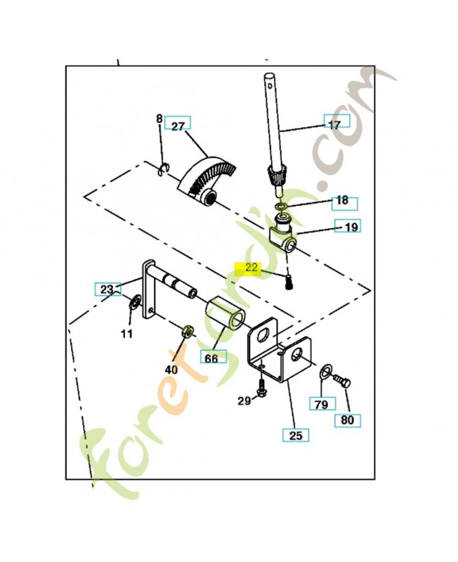Vis 532165857 et 871200410. Pièce de rechange Husqvarna