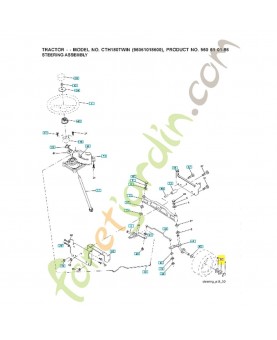Rondelle de fusée avant 532188967. Pièce de rechange Husqvarna