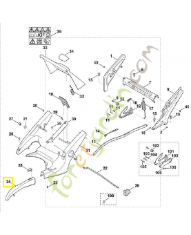 Recouvrement complet 6360-780-2091. Pièce de rechange Sithl / Vicking