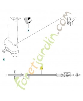 Cable 522036702. Pièce de rechange Husqvarna