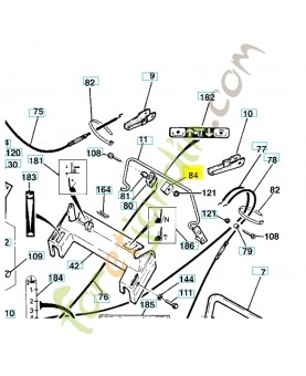 Guide plastique 519653229. Pièce de rechange Husqvarna
