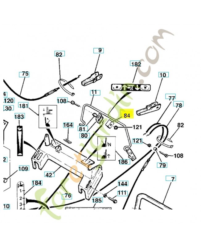 Guide plastique 519653229. Pièce de rechange Husqvarna