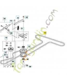 courroie 589533101. Pièce détachée Husqvarna