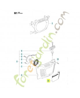 Autocollant 537370510. Pièce de rechange Husqvarna