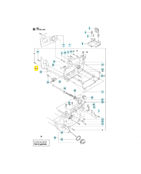 Absorbeur 503930401. Pièce de rechange Husqvarna