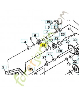 Rondelle 4358j husqvarna ref. 532004358