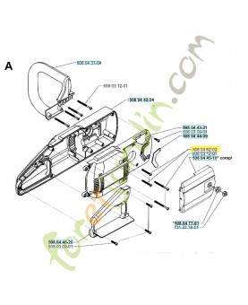 Vis 508046202. Pièce de rechange Husqvarna