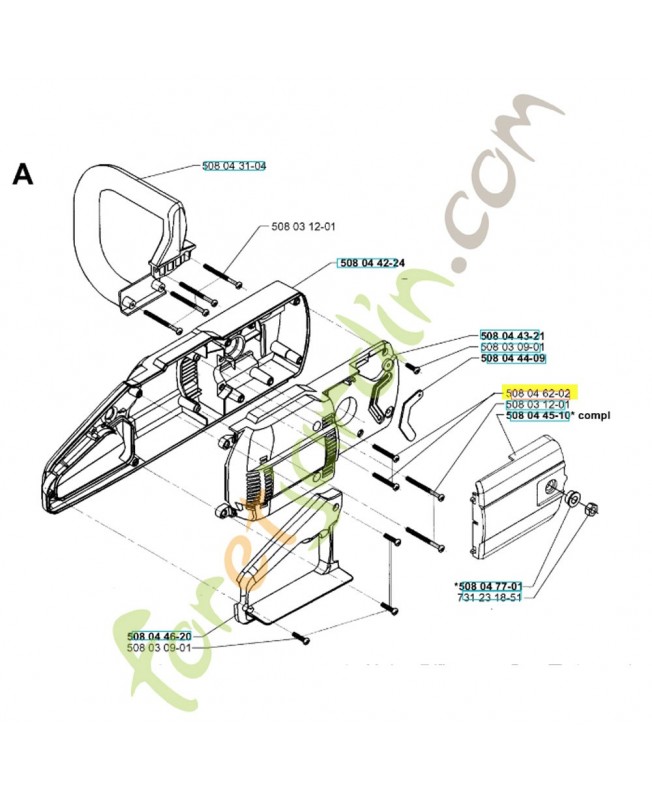 Vis 508046202. Pièce de rechange Husqvarna Vis 508046202. Pièce de rechange Husqvarna