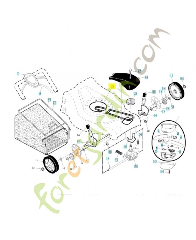 Courroie d'avancement 532194149. Pièce de rechange Husqvarna