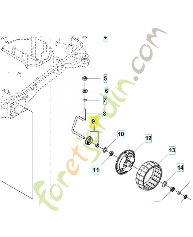 kit entrainement 587449301 - Pièce de détachée Husqvarna