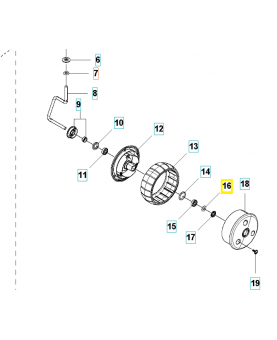 Rondelle 585196801. Pièce de rechange Husqvarna