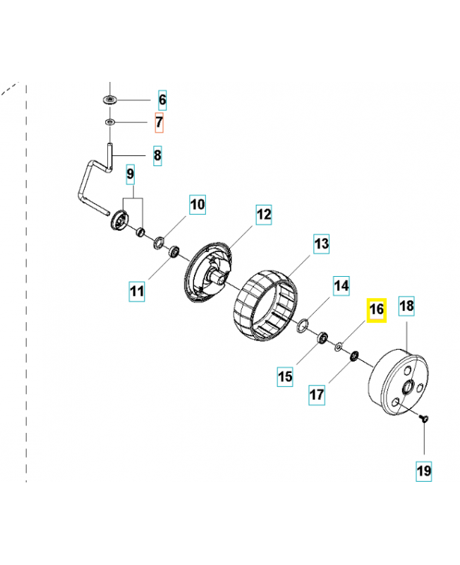 Rondelle 585196801. Pièce de rechange Husqvarna