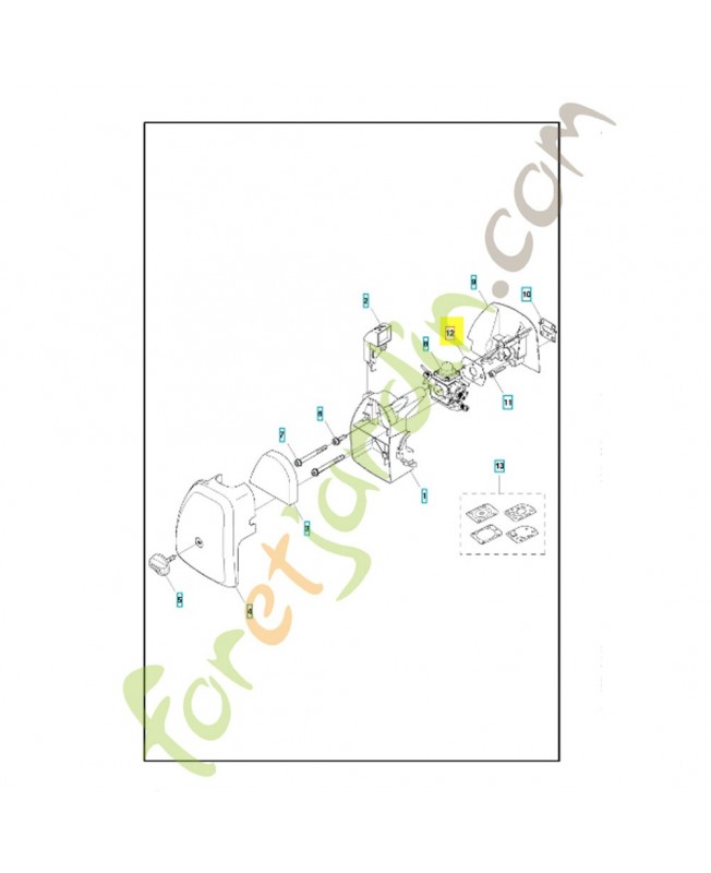 Joint 525548501. Pièce de rechange Husqvarna