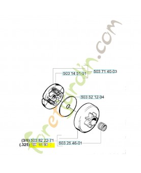 Cloche d embrayage 503819371. Pièce de rechange Husqvarna