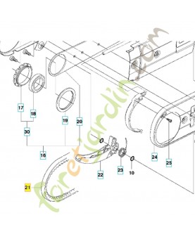 Courroie 506372702. Pièce de rechange Husqvarna
