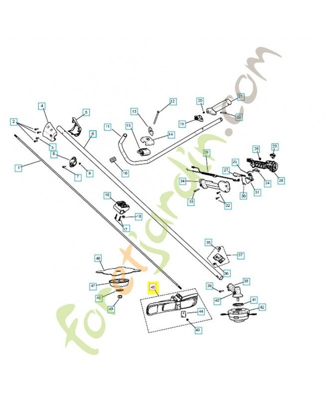 carter de protection 588117901. Pièce de rechange Husqvarna