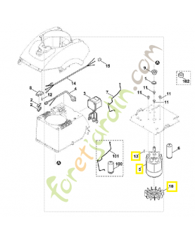 Moteur 6012-600-0200. Pièce de rechange Sithl / Vicking