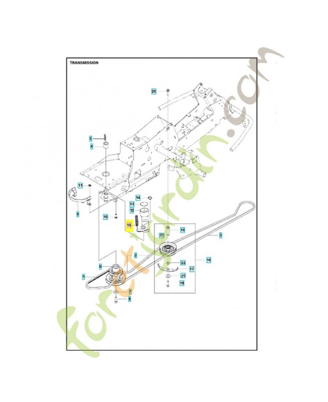Ressort 506665601. Pièce de rechange Husqvarna