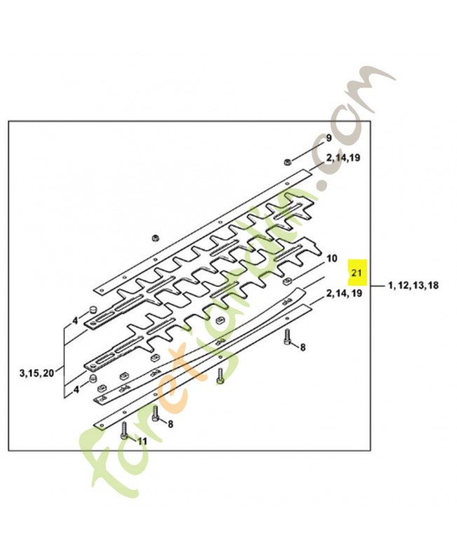 Bande elastique 700 Stihl Réf 4226-713-1701