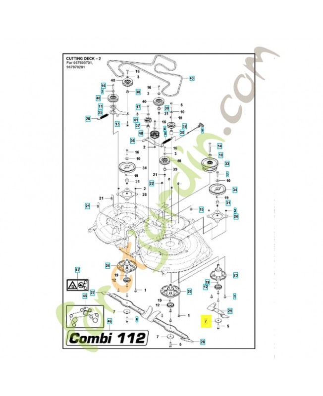 Rondelle de serrage de lame référence 588145601