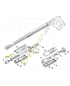 Joint torique 11,1x1,6 9645-945-7532. Pièce de rechange Sithl / Vicking