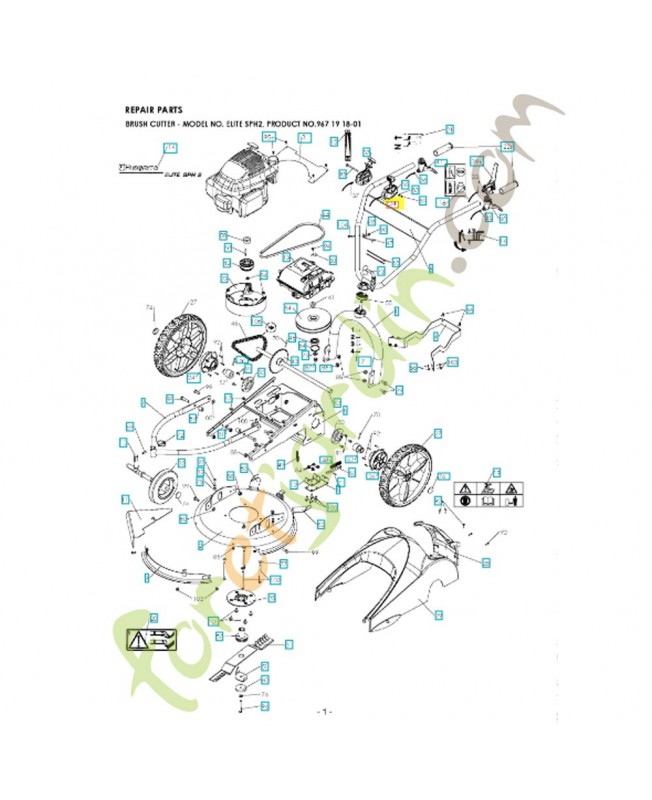 Câble de vitesse 531009451. Pièce détachée Husqvarna