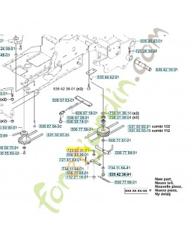 Vis 723533151. Pièce de rechange Husqvarna