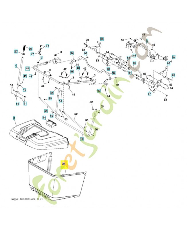 Sac 581337103. Pièce détachée Husqvarna