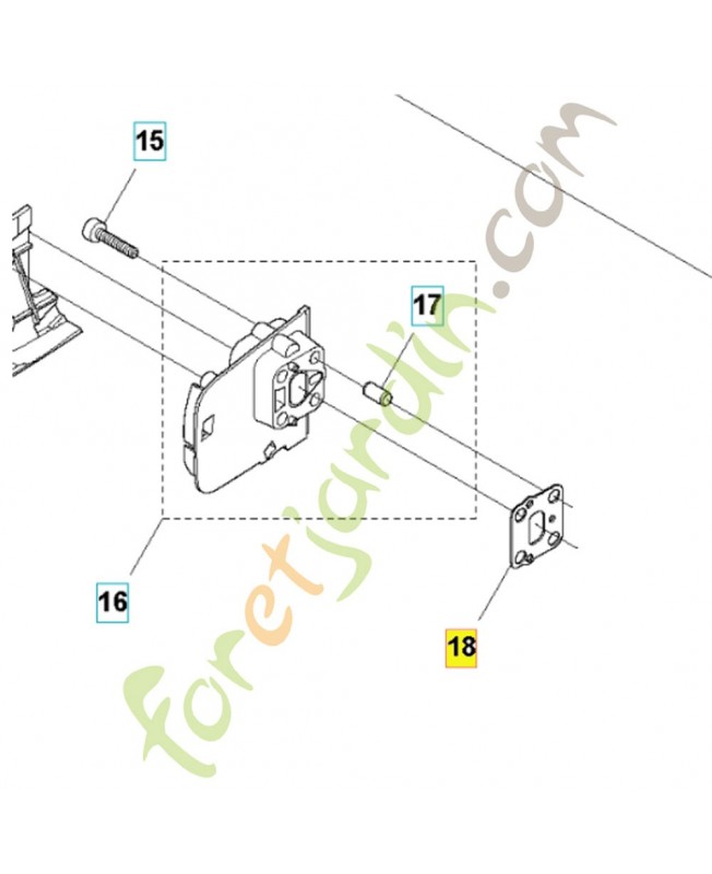 Joint 522918501. Pièce de rechange Husqvarna