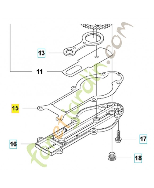 Joint 525529001. Pièce de rechange Husqvarna