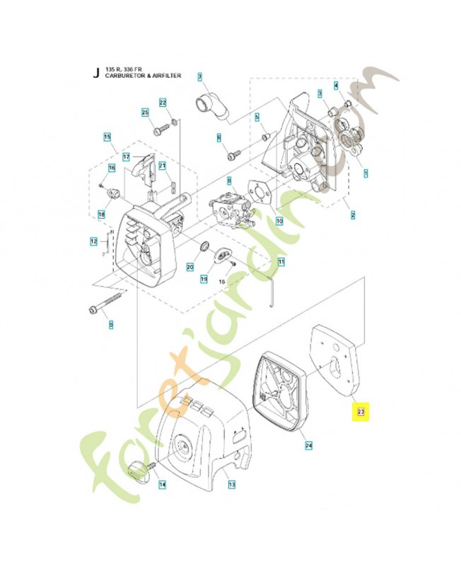 Filtre 576215301. Pièce de rechange Husqvarna
