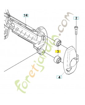 Amortisseur 521667701. Pièce de rechange Husqvarna
