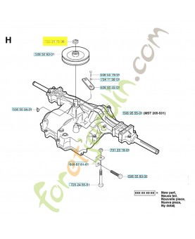 Circlips 735311800. Pièce de rechange Husqvarna r