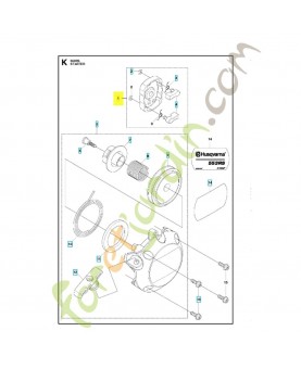 poulie complète 521648001. Pièce de rechange Husqvarna