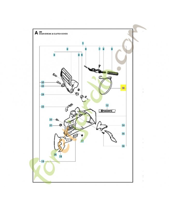 BANDE DE FREIN COMPLÈTE référence 503704002 Remplace référence 503704001